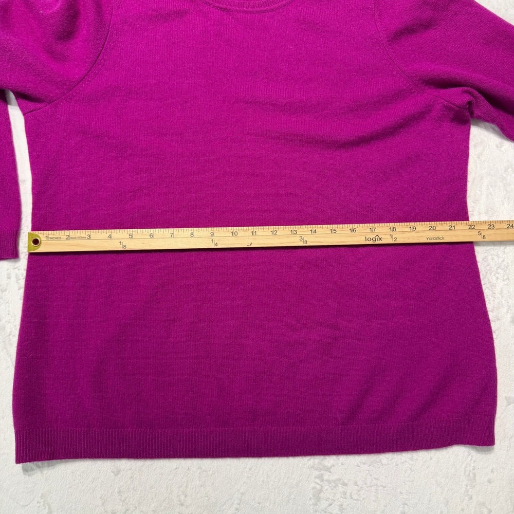 Charter Club Luxury 100% Cashmere Crewneck Sweater 2X Quiet Luxury Minimalist - Picture 7 of 8